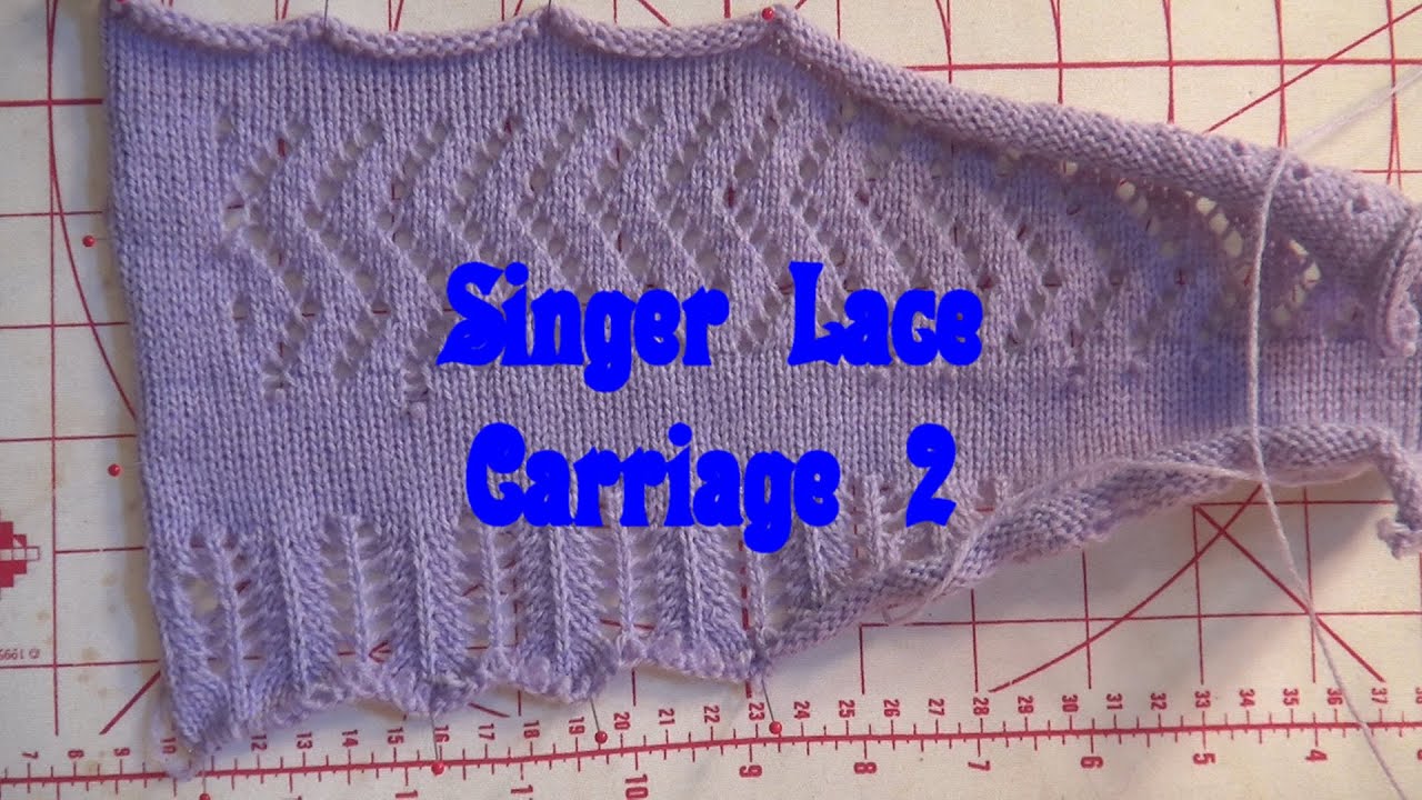 Singer Lace Carriage Brother Punchcard and Single Motif Lace