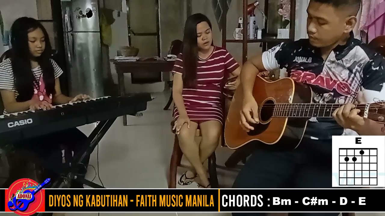 DIYOS NG KABUTIHAN - FAITH MUSIC MANILA | GUITAR CHORDS TUTORIAL + COVER