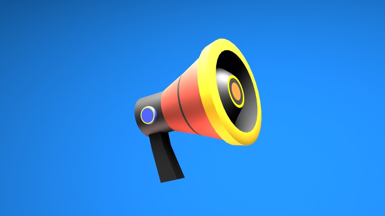 Modelling Megaphone under 3 min Blender 3.4 Tutorial