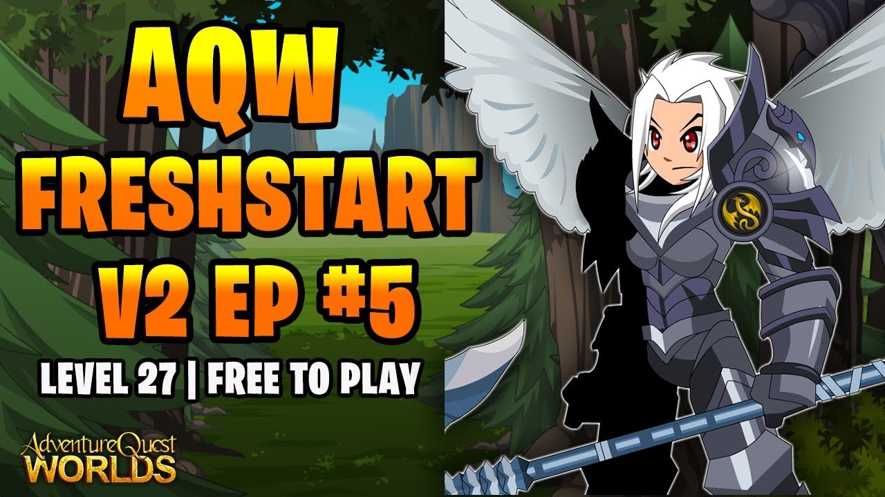 AQW Fresh Start V2 F2P Episode 5 - NEW ITEMS AND NULGATH FARMING!