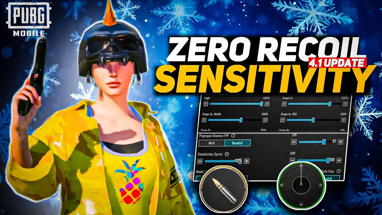 PUBG 4.1 UPDATE SENSITIVITY CODE | PUBG BEST SENSITIVITY SETTINGS | PUBG ZERO RECOIL SENSITIVITY 