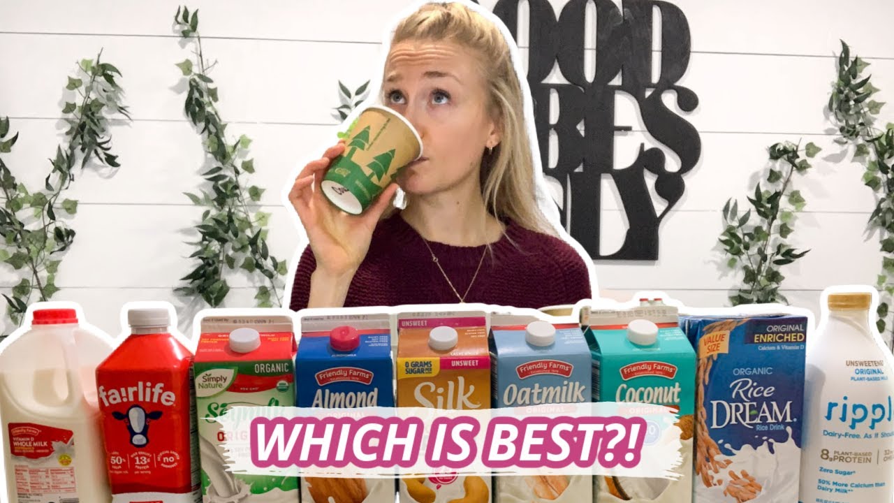 Blind Taste Test & Nutrition Review! Plant Based Milk Review And Plant Based Milk Taste Test