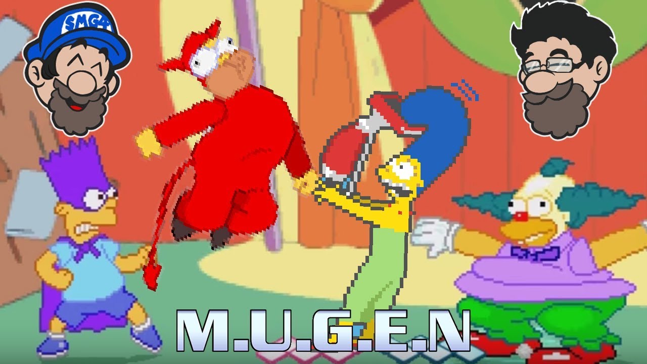 Probably the best fighter pack we've played || MUGEN - SIMPSONS PACK