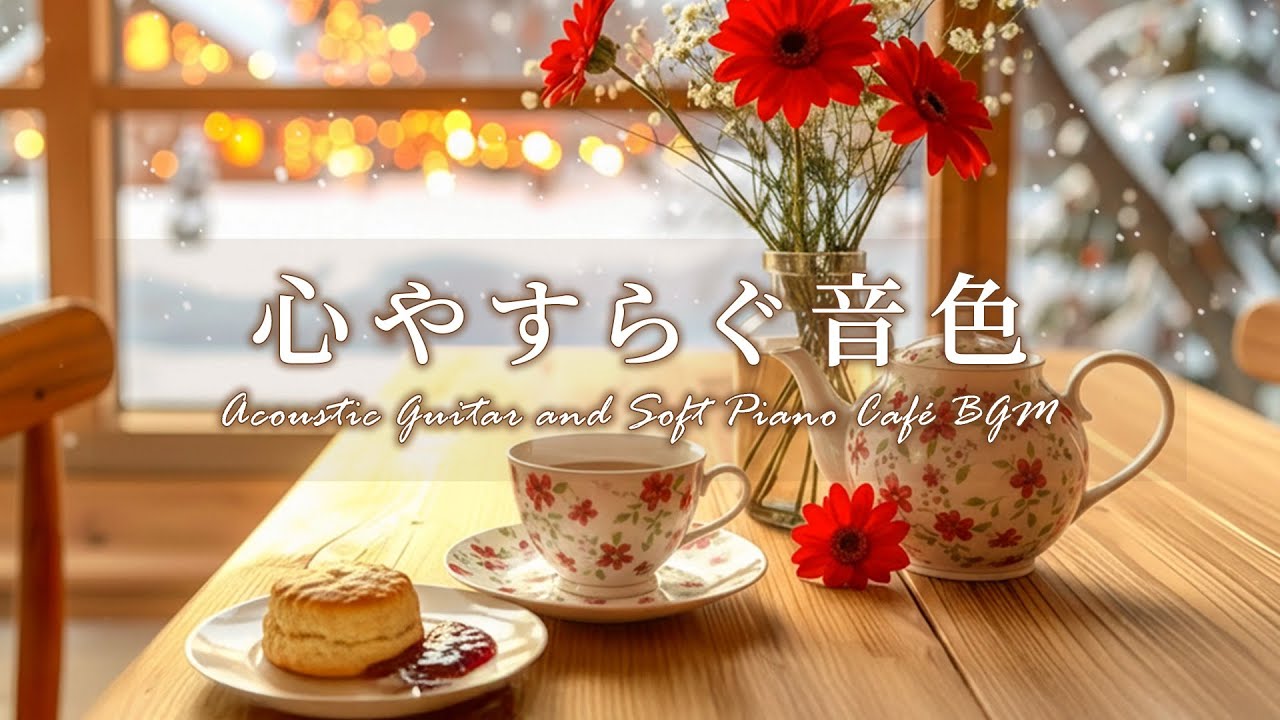 【作業用・癒しBGM】心やすらぐ音色。冬のギター&ピアノで奏でるカフェ音楽｜作業用・勉強用・読書・癒しのリラックス音楽  #cafebgm #chill