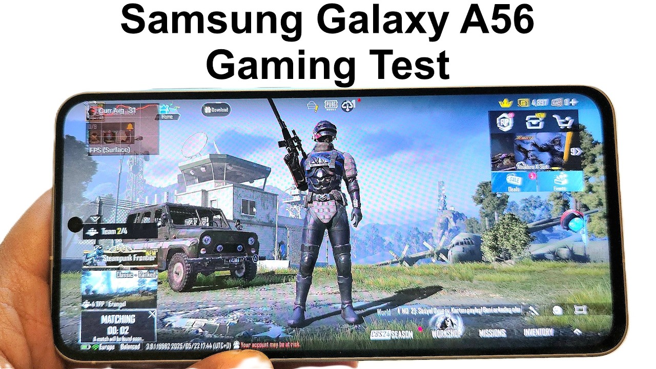 Samsung Galaxy A56 : GAMING TEST (PUBG Mobile, Call of Duty, Asphalt Legends Unite, Injustice 2)