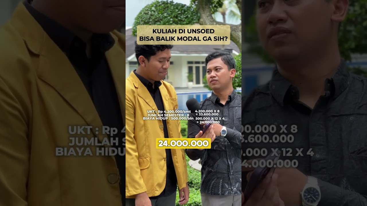Kuliah di Unsoed balik modal ga sih?