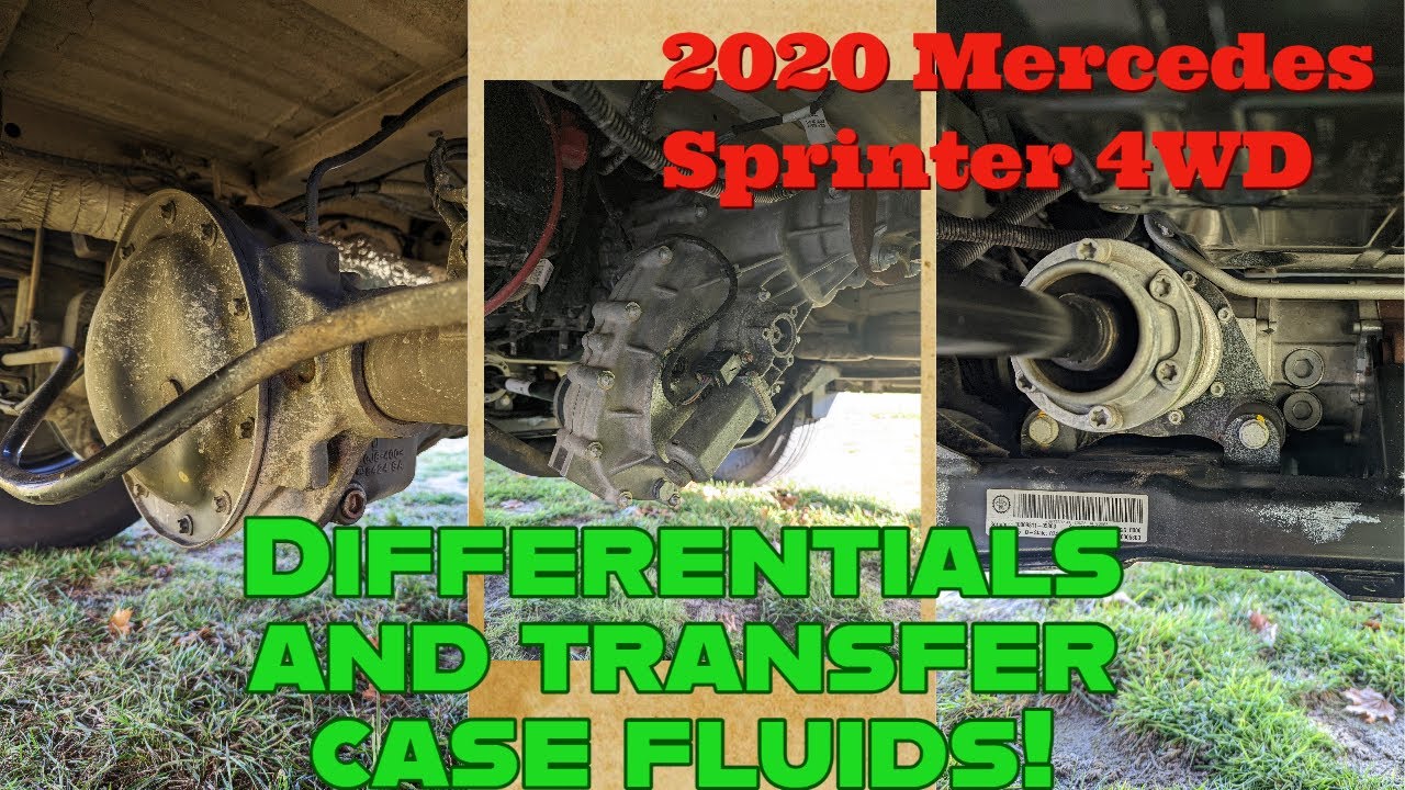 Changing fluids in a 2020 Mercedes Sprinter - differentials and transfer case [SERVICE B]