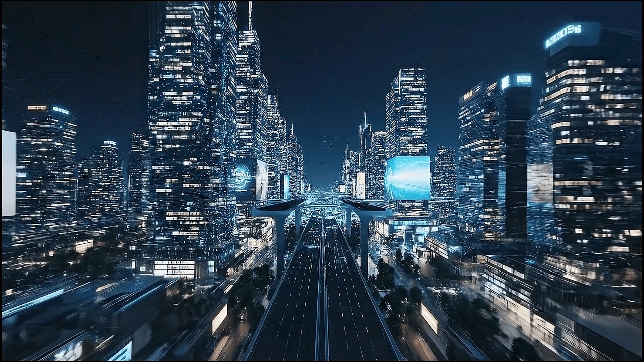 Welcome to 2080: The Futuristic Megacity That Never Sleeps!
