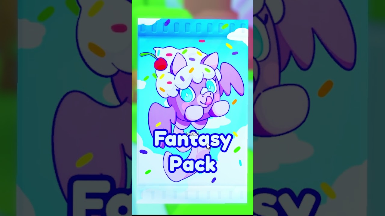 Fantasy TRADING Cards PACK opening in PET SIM 99 ROBLOX