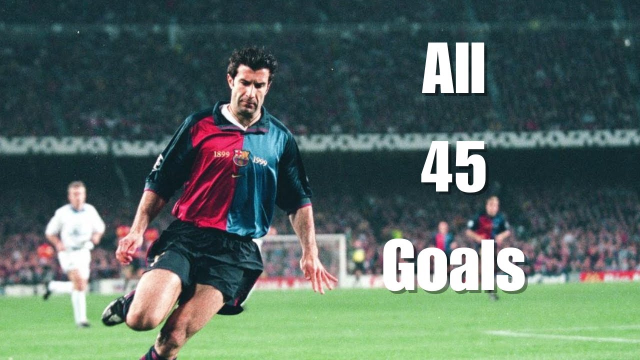 Luis Figo All 45 Goals Barcelona