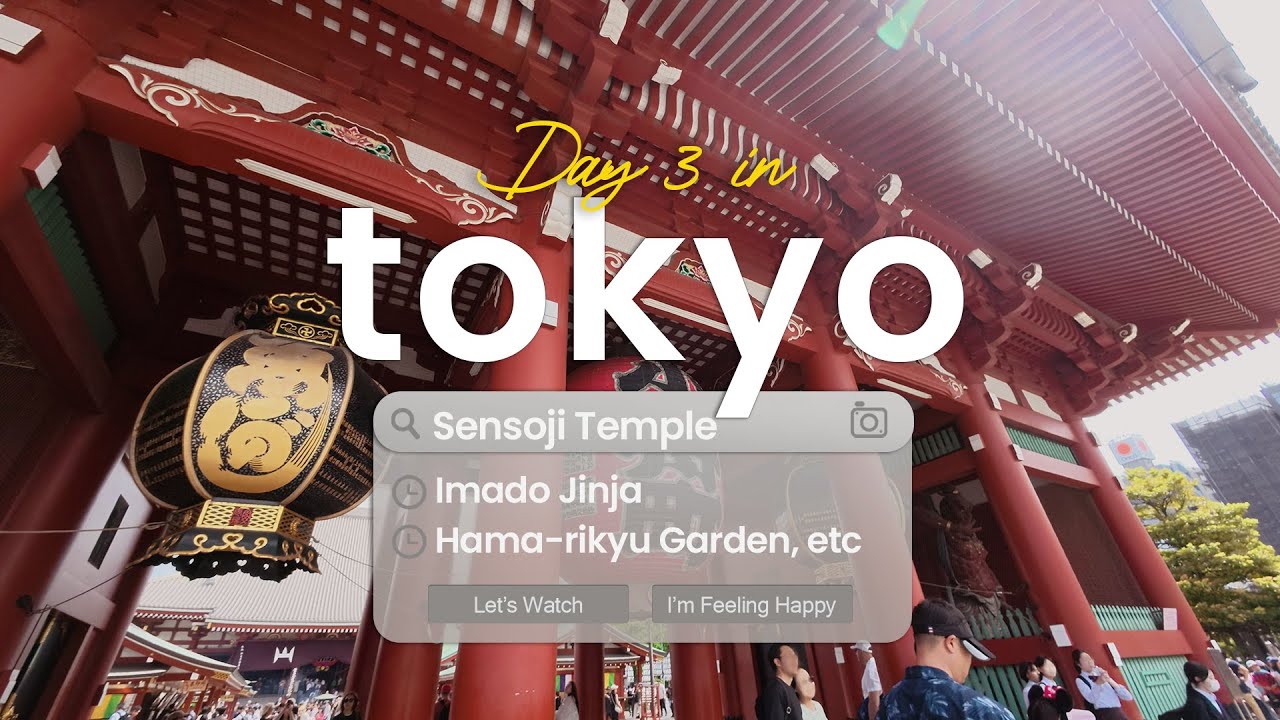Tokyo Travel Vlog: Temples, Gardens & Bay Views | Asakusa, Akihabara to Odaiba