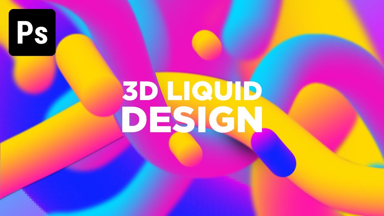 How to Create 3D Fluid Gradientd | Photoshop Tutorial