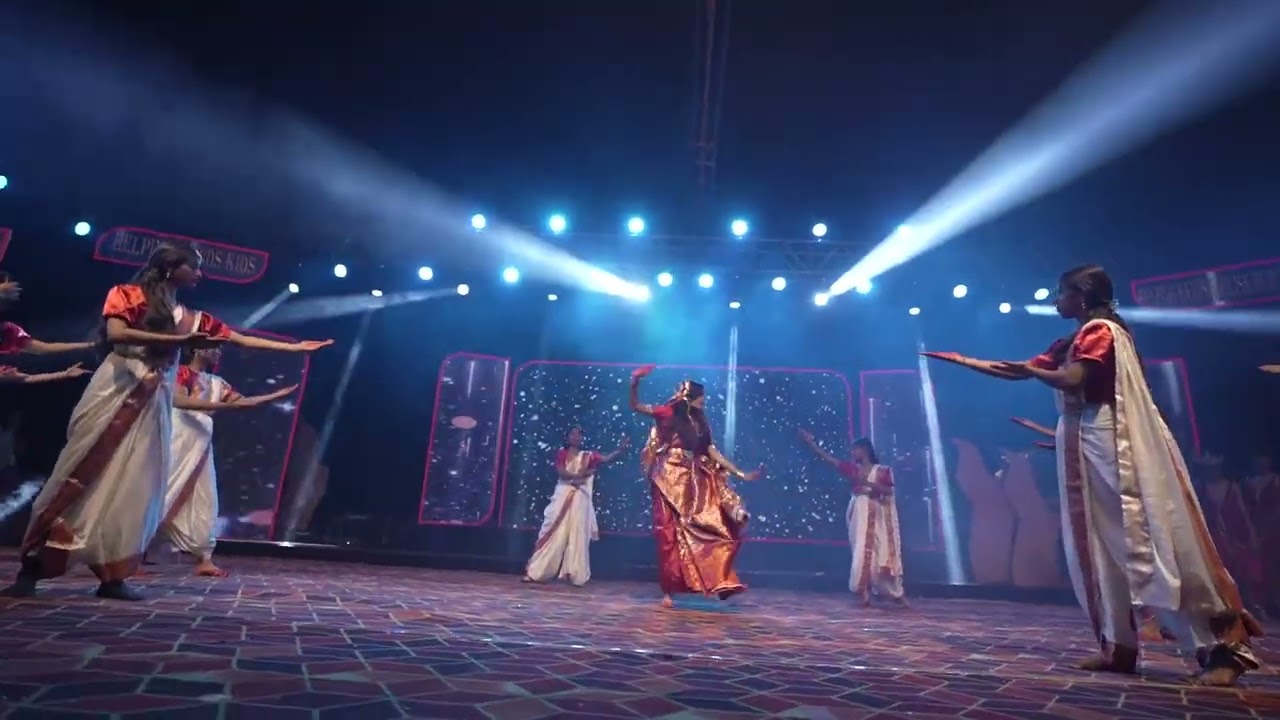 Durga Pooja Dance Act #Helping Hands School #students of class 8-9th