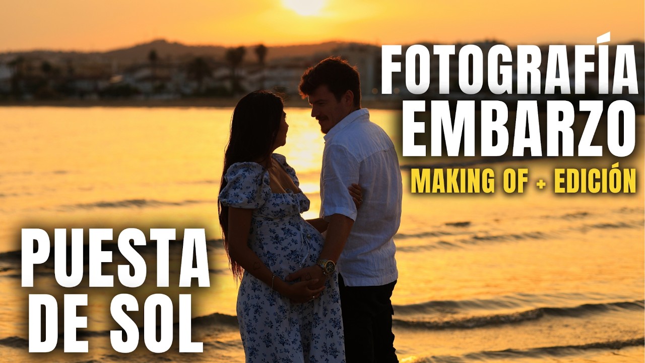Cómo hacer FOTOS de EMBARAZO 🤰: Atardecer PRECIOSO y TRUCOS de CÁMARA 🤫