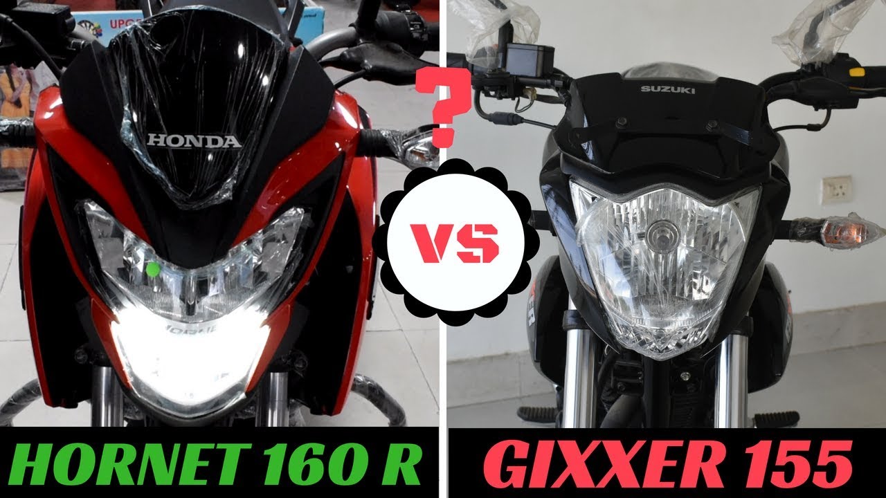 2018 Honda Hornet 160R VS Suzuki Gixxer 155 |Full Comparison | What is Good For You | IN HINDI |