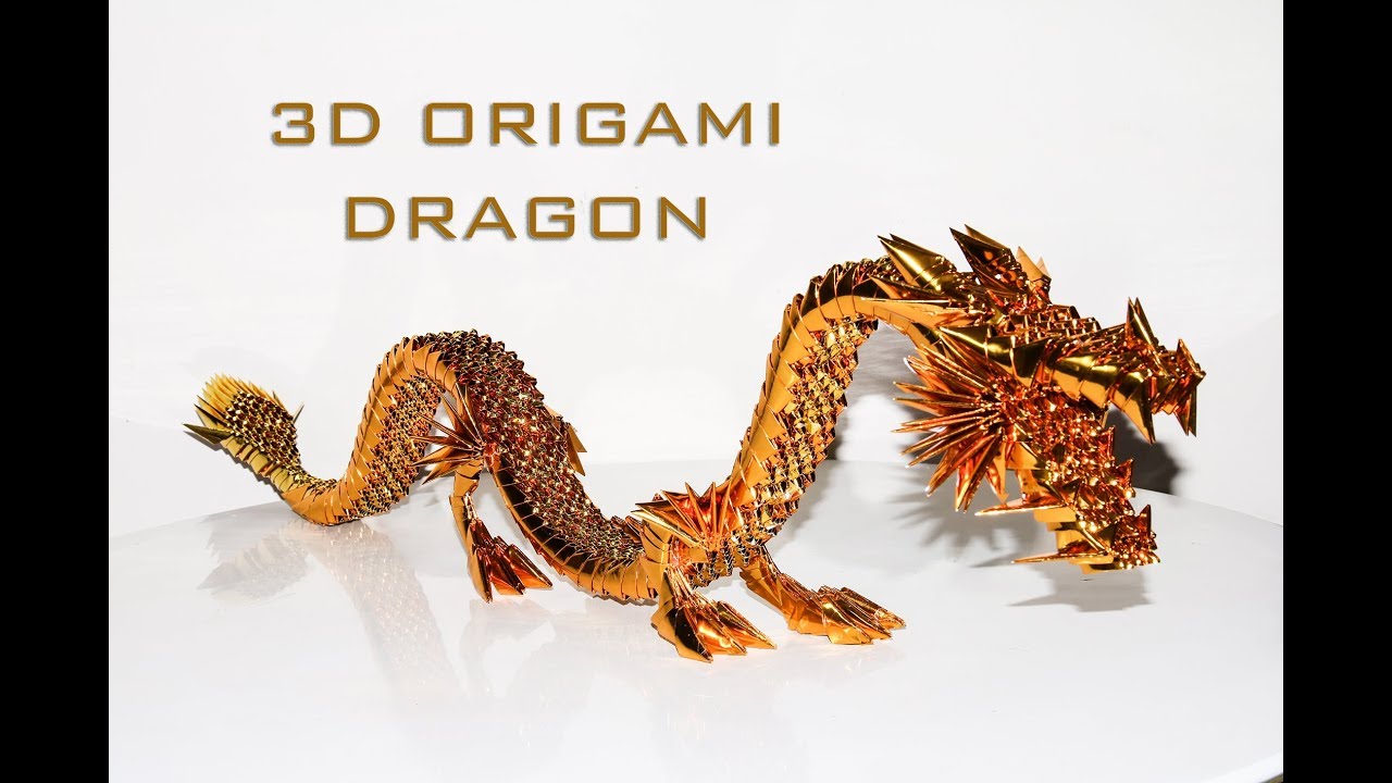 How To Make 3D Origami Dragon (Easy Tutorial Part 1)
