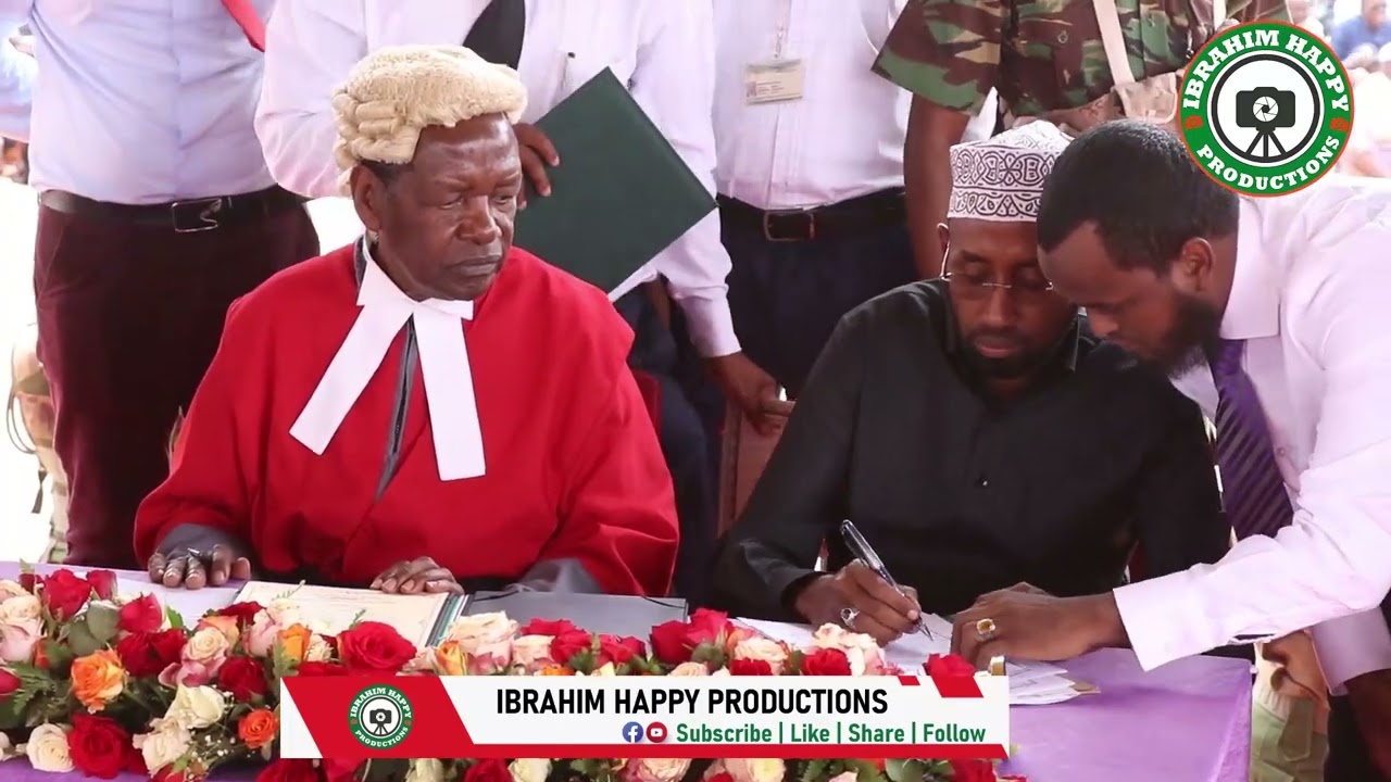 Mandera Governor, MAK And His Deputy Take Oath Of Office At Mandera Stadium On 25th August, 2022