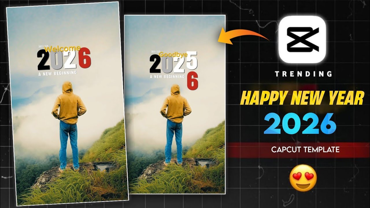 Happy New Year 2026 Video Editing Capcut | Happy New Year Reels Editing | Trending Capcut Template