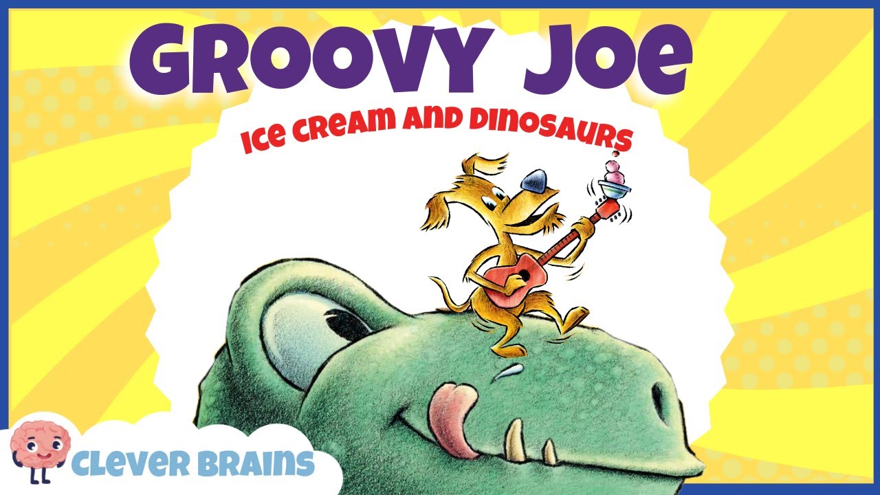 GROOVY JOE ICE CREAM AND DINOSAURS WITH SONG | ICE CREAM BOOKS FOR KIDS | SUMMER BOOKS FOR KIDS