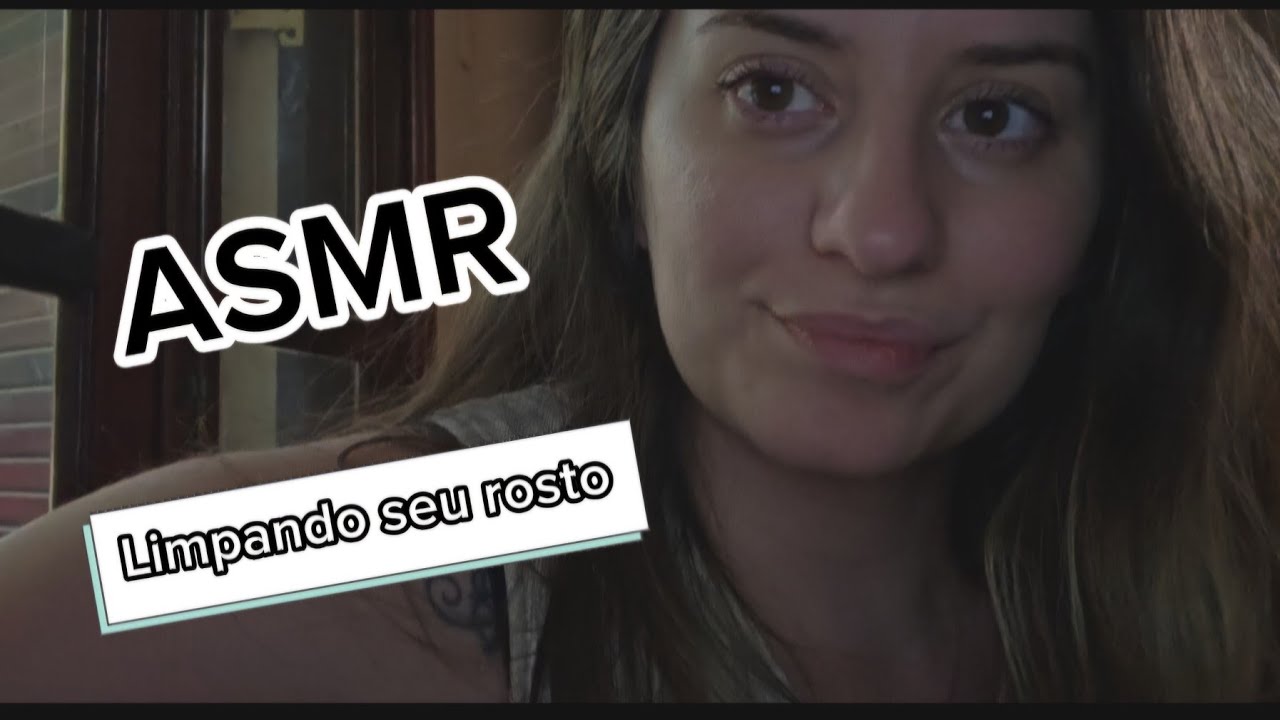 ASMR LIMPANDO SEU ROSTO | sons relaxantes até você dormir