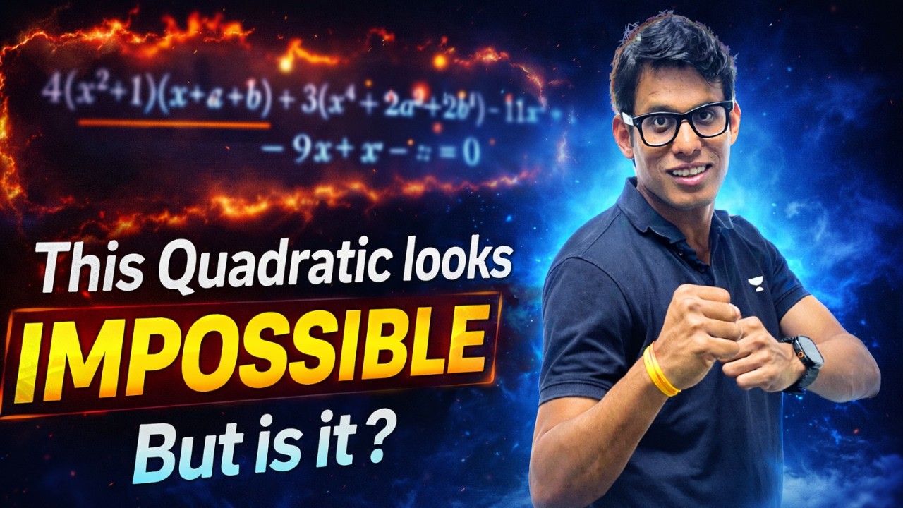 Rank Booster Quadratic Question for JEE Main 2026 April Attempt | Prashant Jain #jee2026