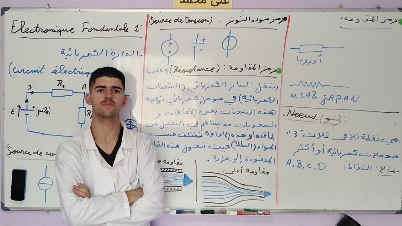 EP01 Electronique fondamentale 1 en arabe : les concepts de base
