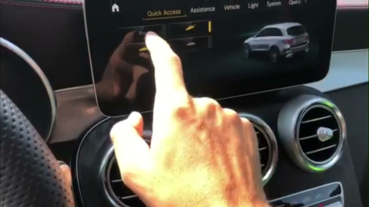 How to turn the parking sensors on and off on a 2022 Mercedes AMG