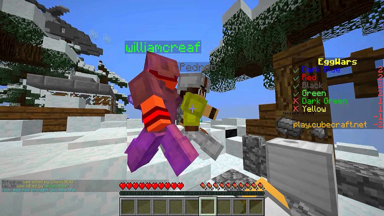 Minecraft: EGGWARS - REJEITEI O PRESENTE DO PEDRO!