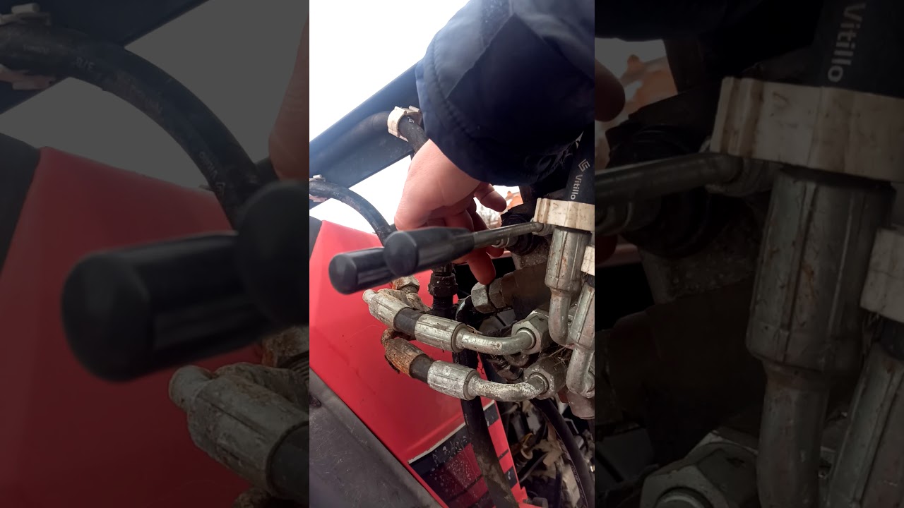 самодельный погрузчик на мини тракторе Mitsubishi MT-16. Подключение гидрораспределителя