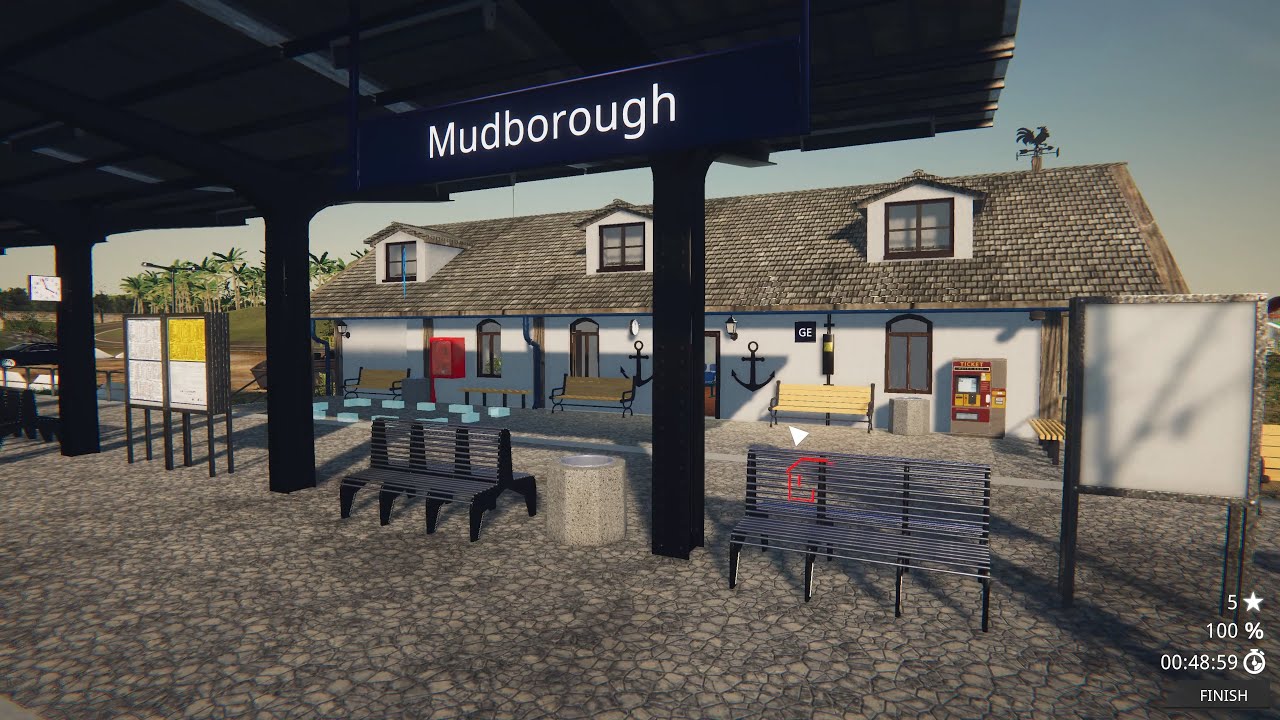 Train Station Renovation - Third Station Gemtown Renovation (100%) Pure Gameplay 4K60FPS