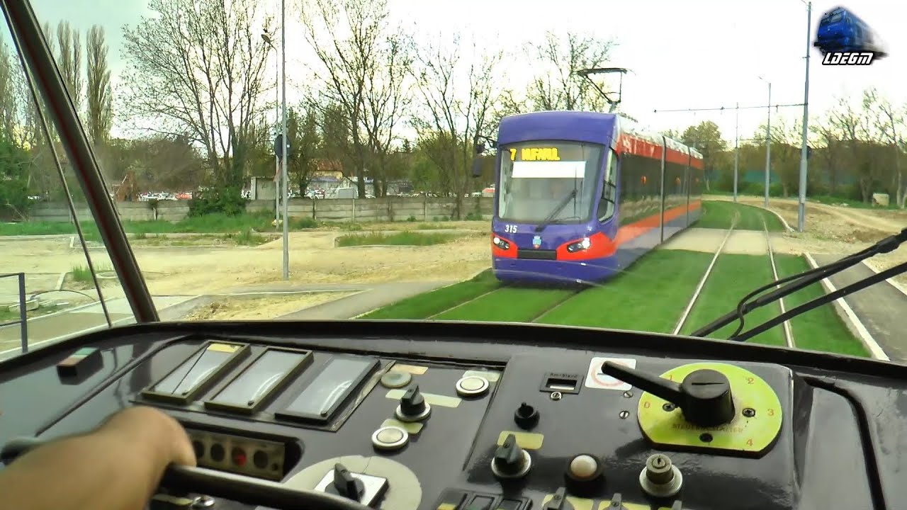 Tram Driver`s View 🚋 Tatra T4D-B4D pe Noua Linie de Tramvai din Oradea