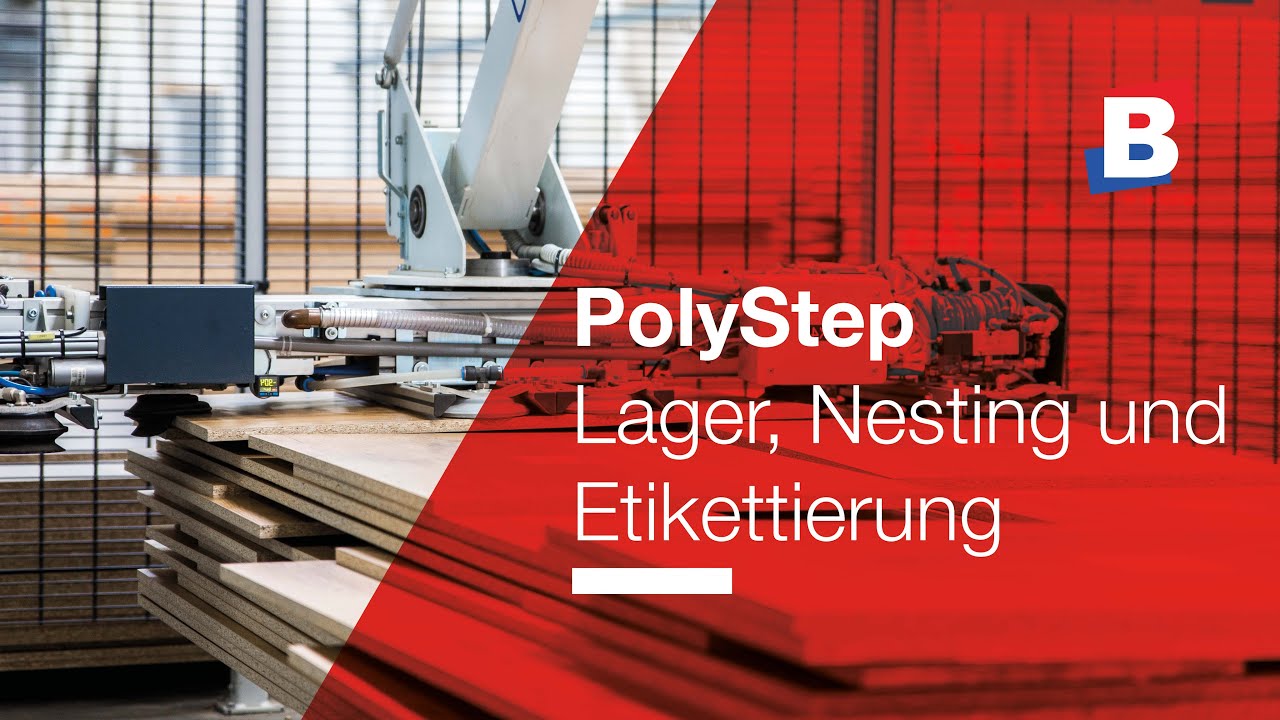 PolyStep - Flächenlager, Nesting und Etikettierung - Becker Automatisierungssysteme