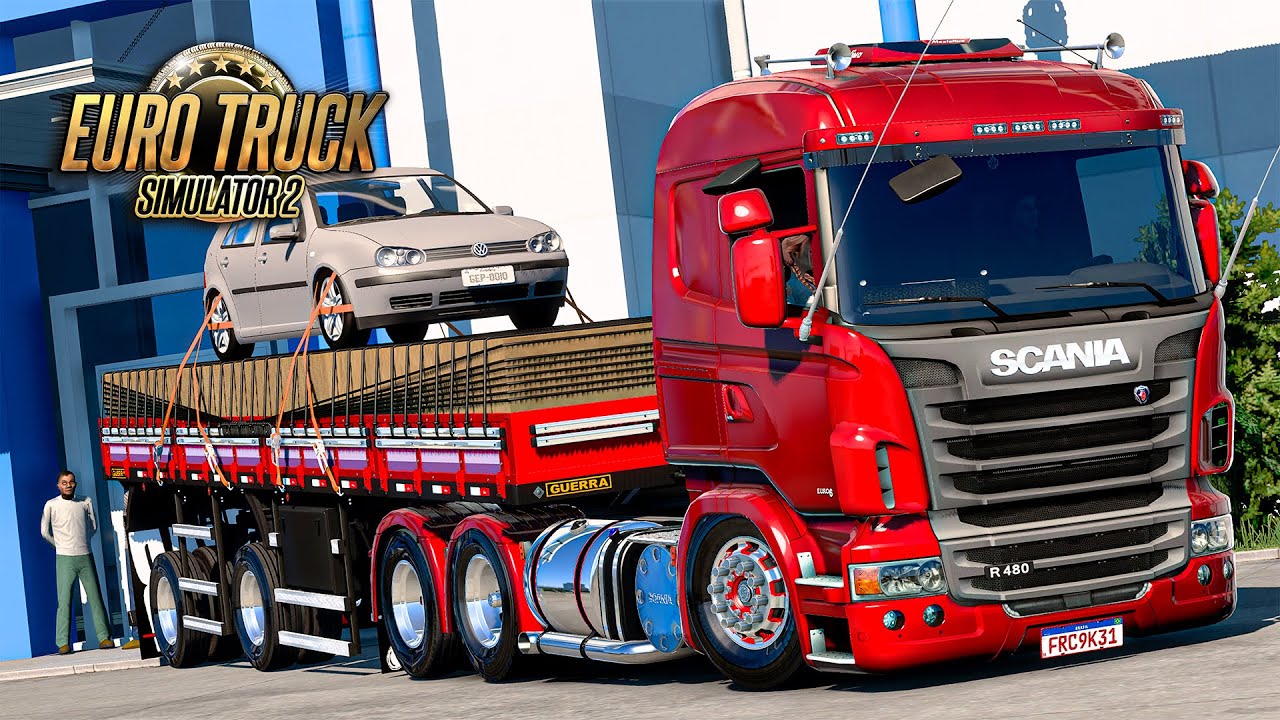 Scania R480 no Granel Transportando um Golf - Euro Truck 2 Mods 1.49