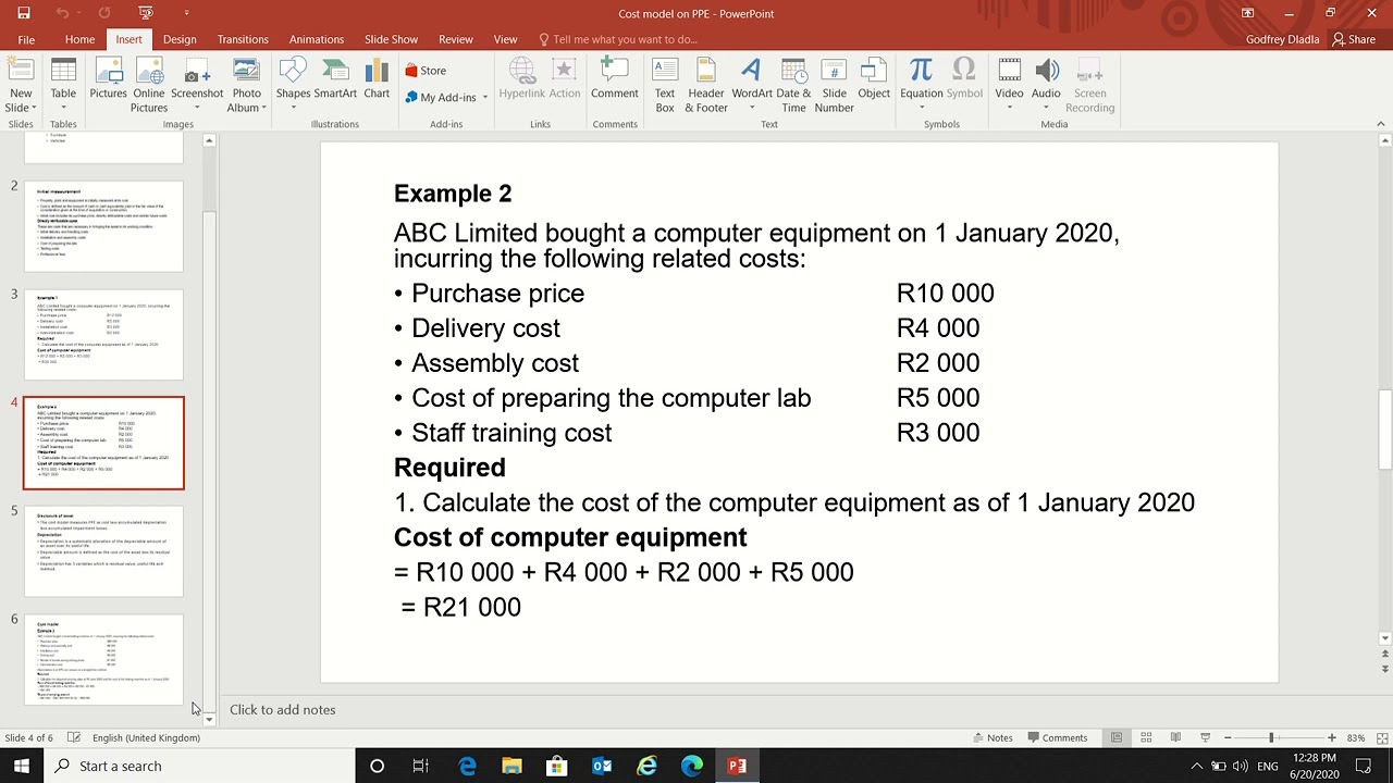 Cost model on PPE video