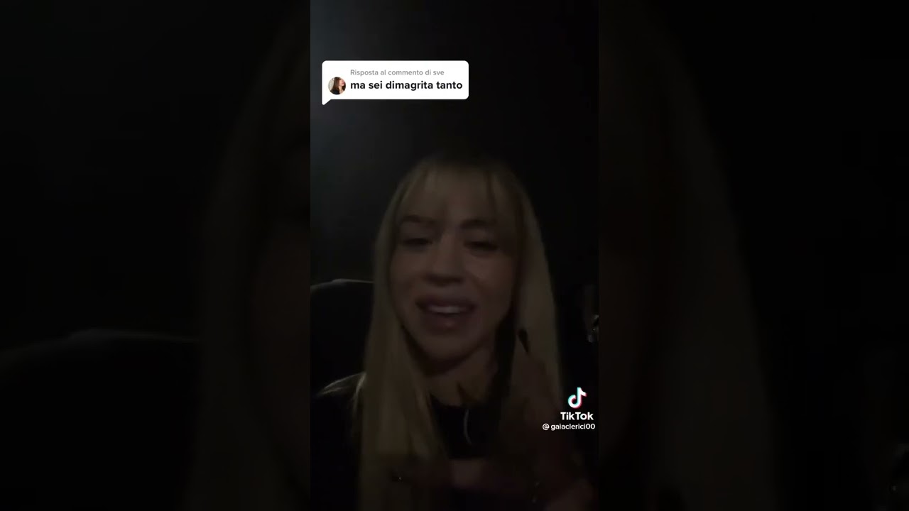 quanto e dimagrita gaia clerici? sta male?