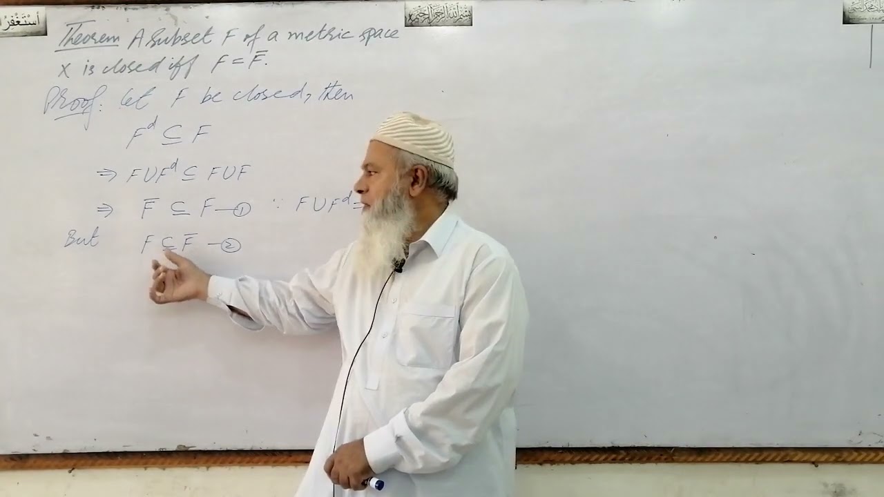 A Subset of a Metric Space is Closed if and only if its Closure is the set itself.