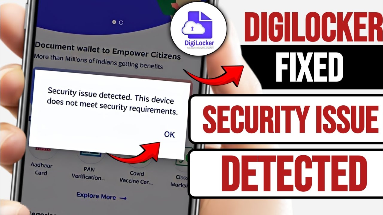 Fix Security issue detected. This device does not meet security requirements problem fix | 
