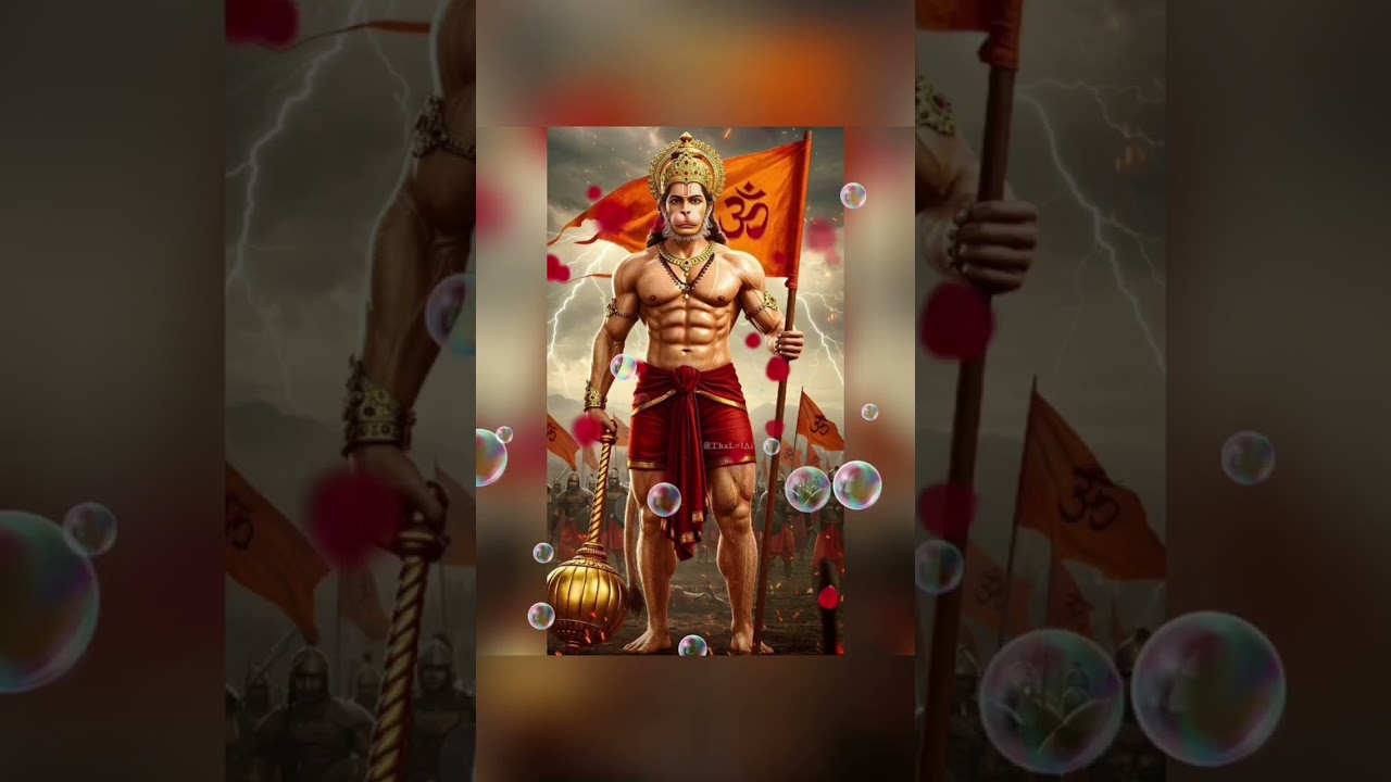 घर घर भगवा धारी है ♥️खुश होंगे हनुमान राम राम कीये जय