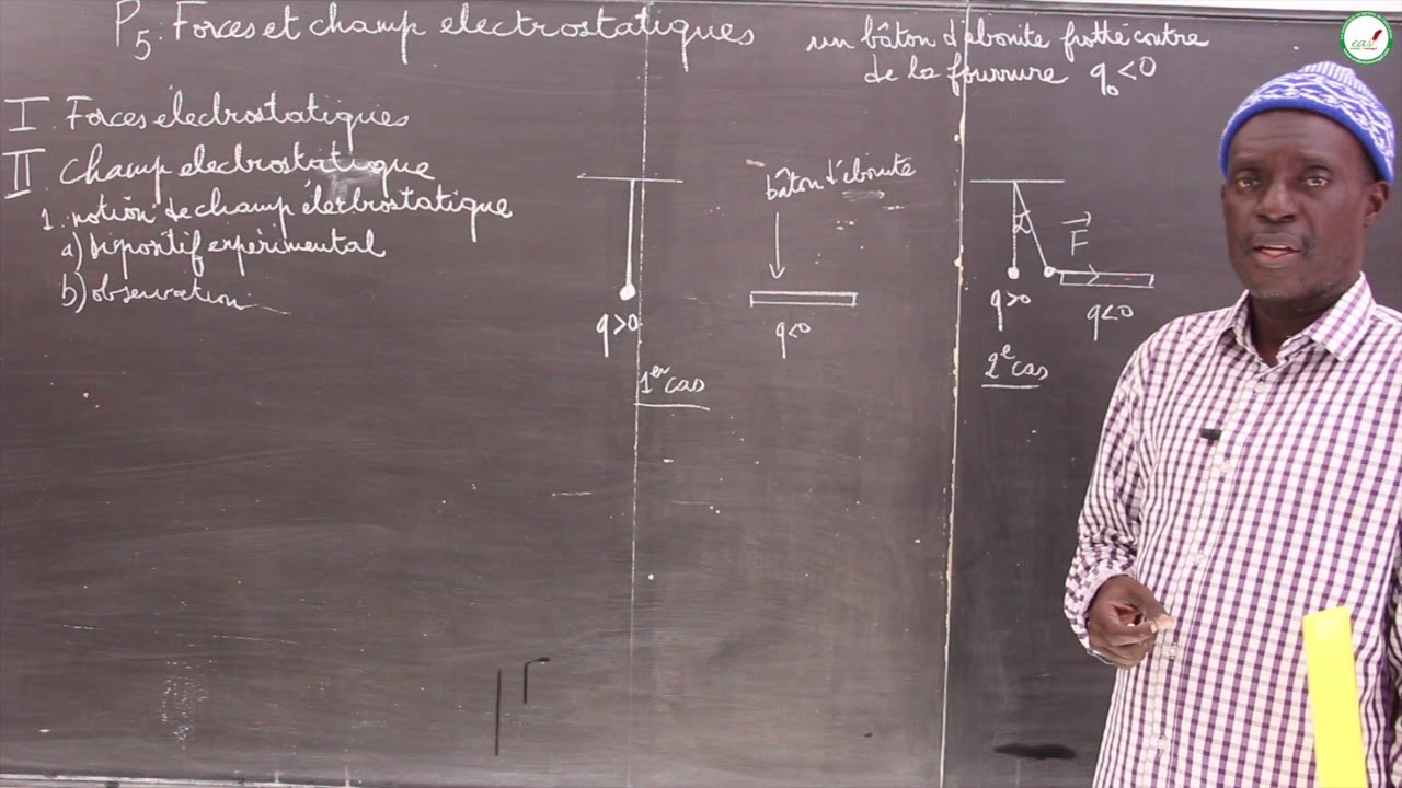Cours - Première S - Physique / Chimie : P5 : Forces et champ électrostatiques / Suite 2 / M. Diop