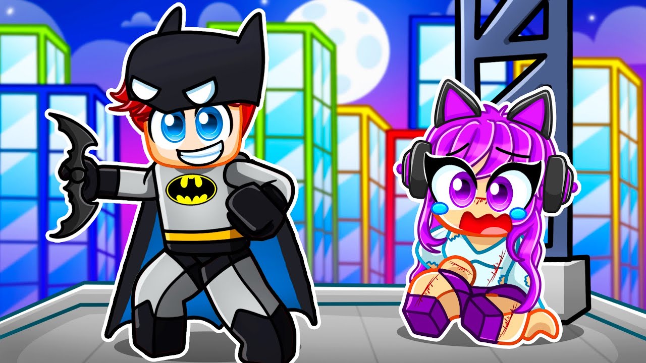 Playing Roblox as a PROTECTIVE BATMAN!