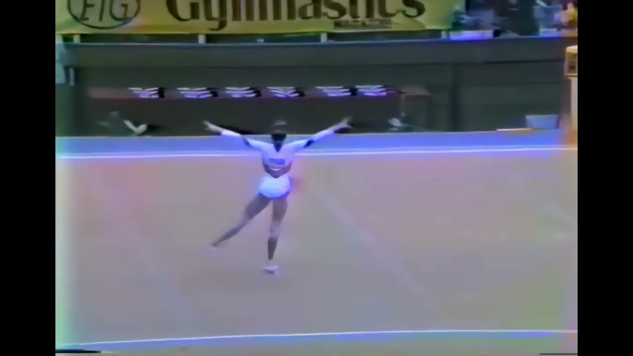 ROM Laura Cutina FX   1983 World Gymnastics Championships 9 850 TO