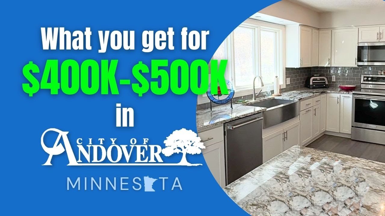 Andover Minnesota homes priced between $400K-$500K