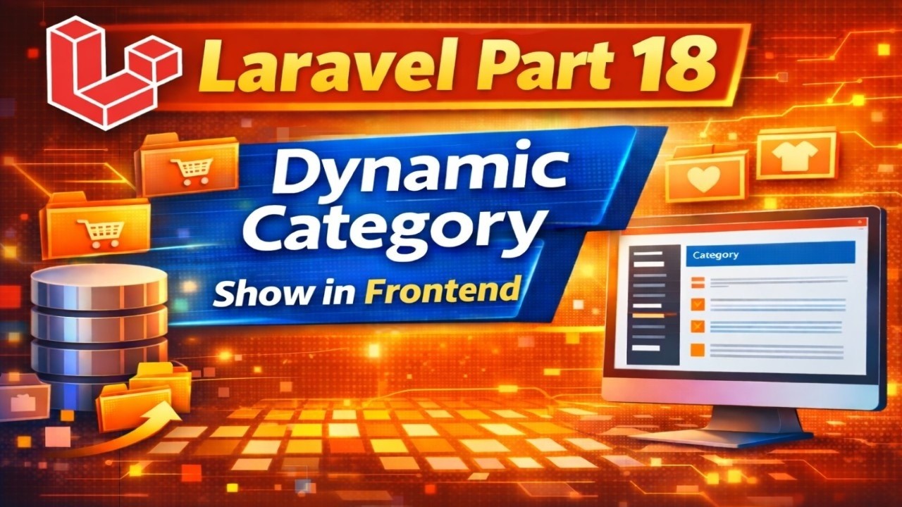 Dynamic Category Show in Frontend | Status Wise Category Display | Hindi  Tutorial Part 18