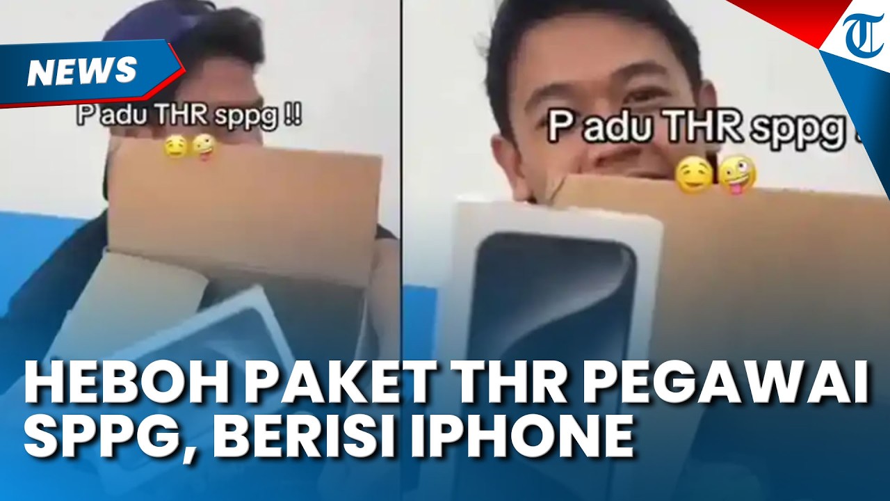 TUAI POLEMIK! Publik Pertanyakan Asal Dana Paket THR iPhone Mewah untuk Pegawai SPPG