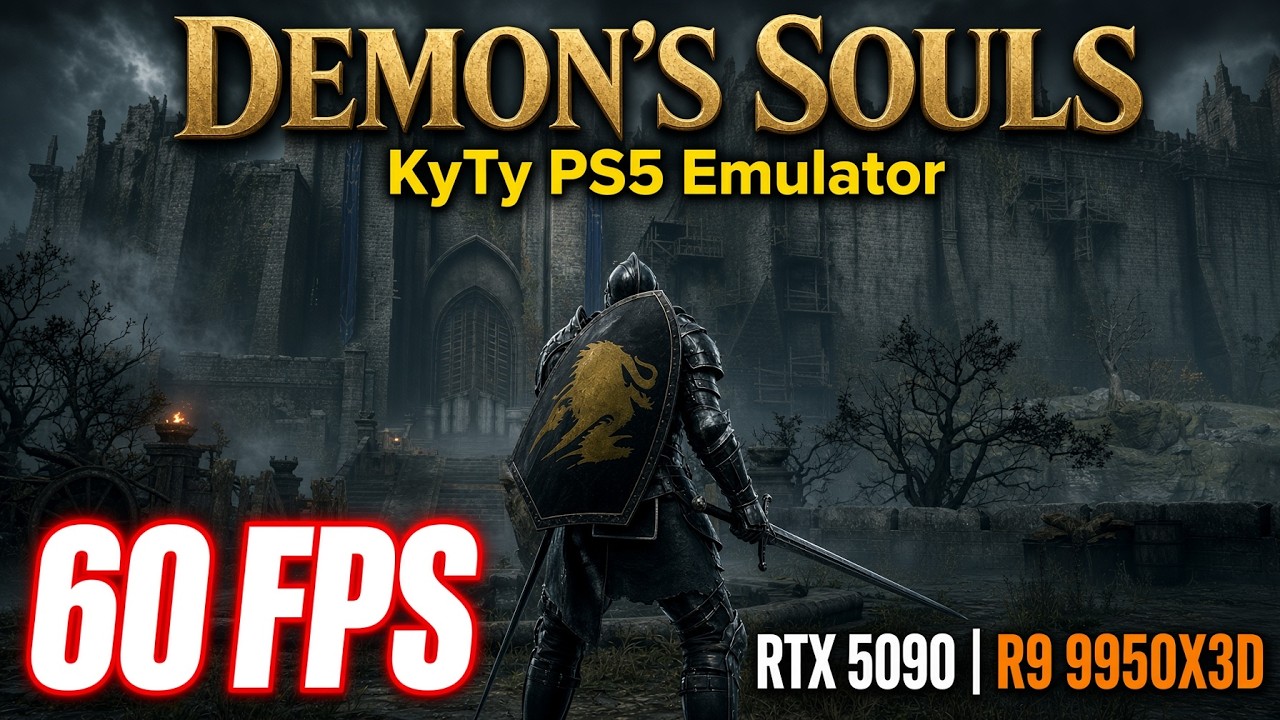Demon's Souls, производительность эмулятора KyTy PS5 | RTX 5090 | R9 9950X3D