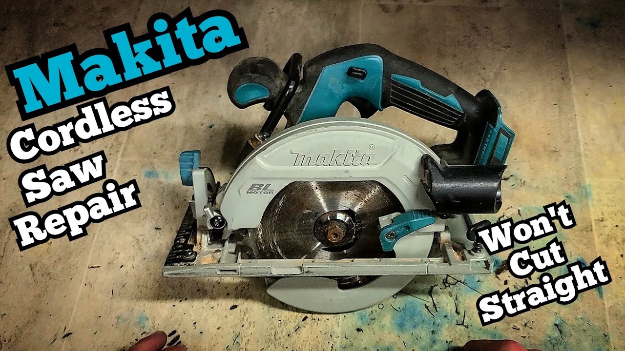Как отремонтировать аккумуляторную пилу Makita DHS680 с погнутым основанием, из-за которого она н...