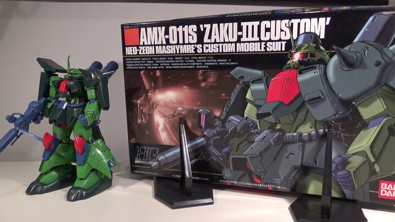 1/144 HGUC Zaku III Custom [Mashymre Custom] Review