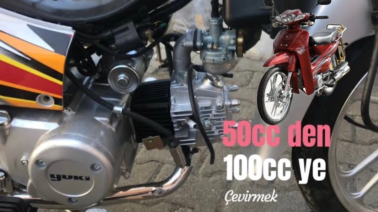 50CC CUP MOTOR NASIL 100CC YE ÇEVRİLİR - MOTOR GÜÇLENDİRME - PİSTON SİLİNDİR DEĞİŞİMİ