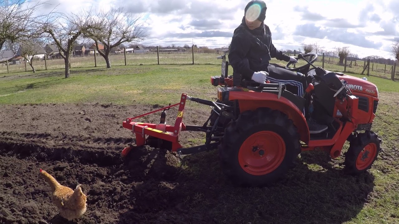 Kubota B1620 mit Einscharpflug