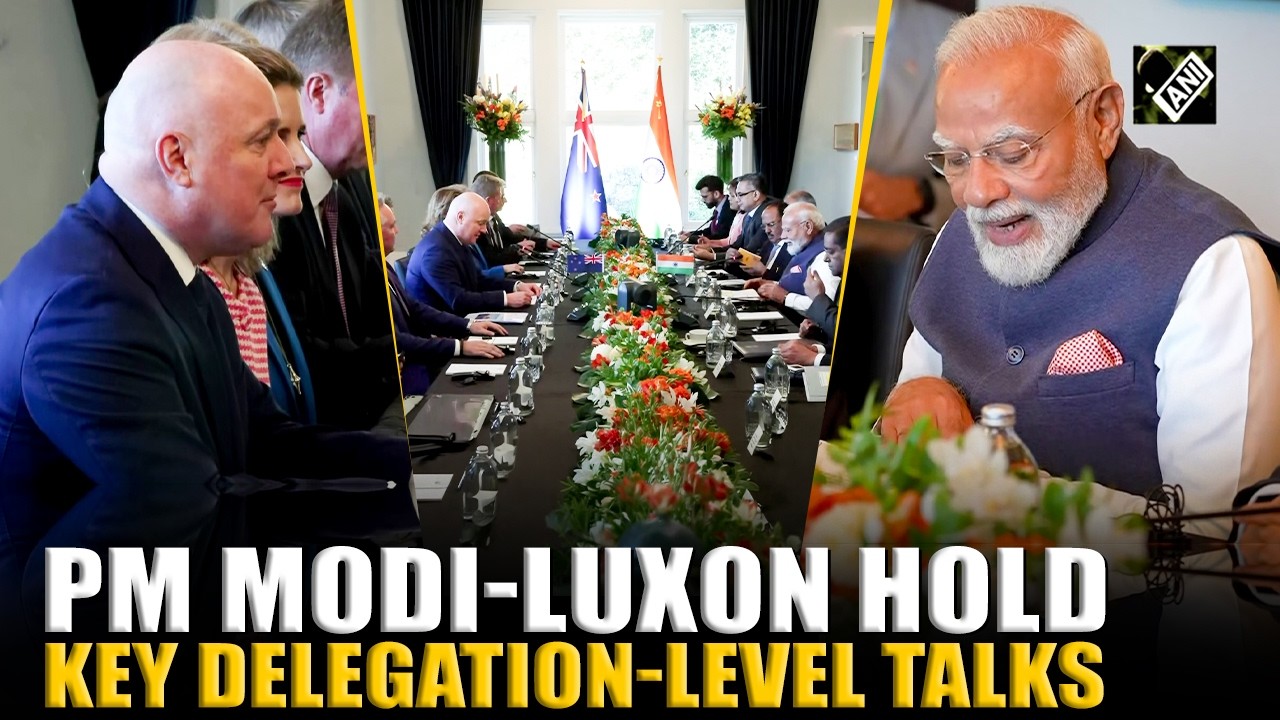PM Modi and Christopher Luxon hold high-level delegation talks in Auckland